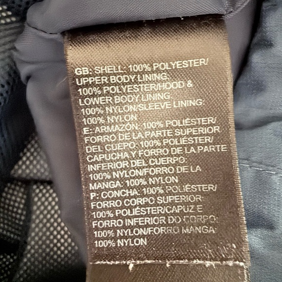 The North Face Women’s Navy Blue Hooded Windbreaker Jacket w Hood! Small! - Picture 8 of 9